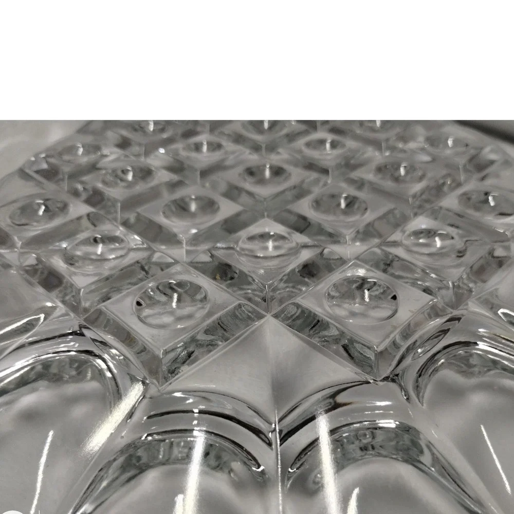 Vintage Clear Glass Divided Relish Tray‎ Candy Nut Serving Platter Dish